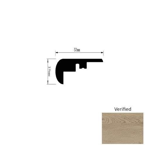 Genesis Authentics Verified Luxury Vinyl Moulding / Trim - 94" Overlap Stair Nose