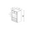 Sterfic SKU - VSB3621DR-ON. Oak. 36" x 34.5" Bathroom Vanity