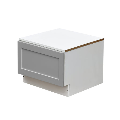 Mallorca Dolphin Gray Wood Oven Drawer Base Cabinet 1