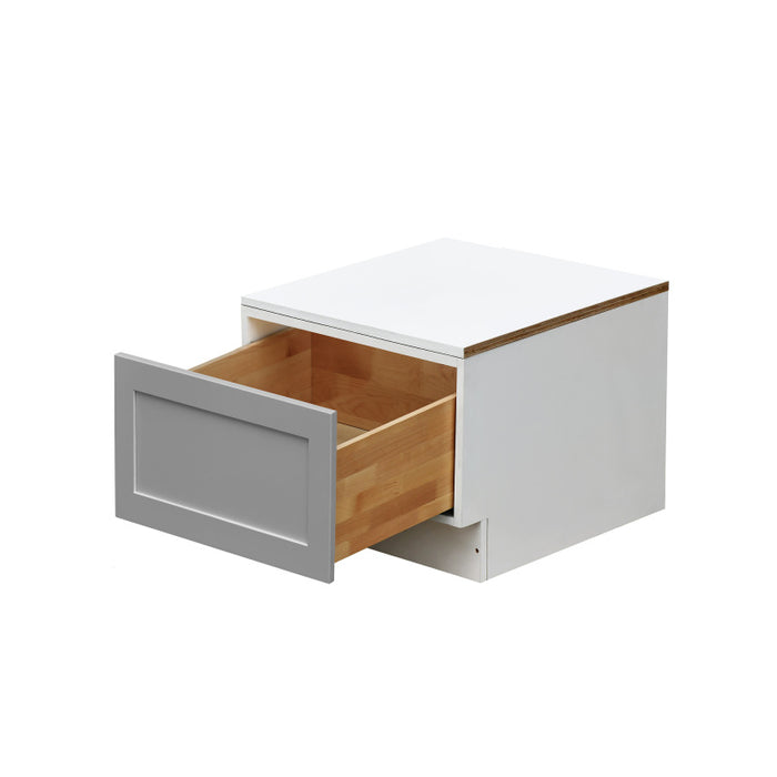 Mallorca Dolphin Gray Wood Oven Drawer Base Cabinet 2