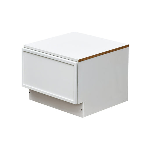 Shady White Wood Oven Drawer Base Cabinet 1