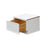 Shady White Wood Oven Drawer Base Cabinet 2