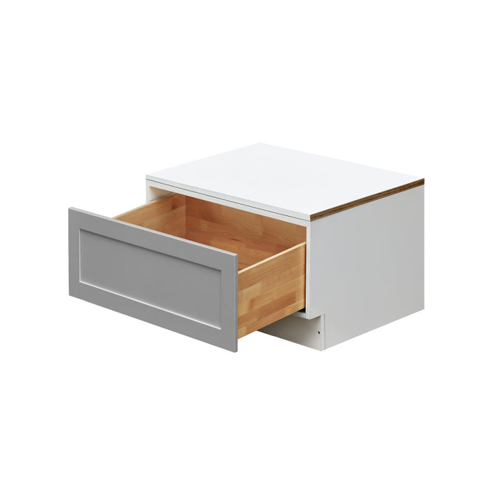 Mallorca Dolphin Gray Wood Oven Drawer Base Cabinet 2