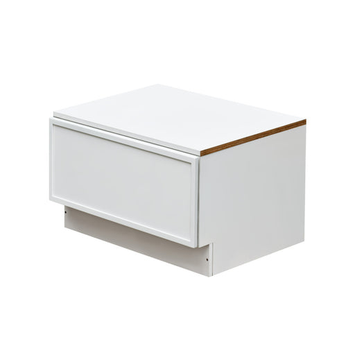 Shady White Wood Oven Drawer Base Cabinet 1