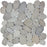 Full Sheet Sample - Aquatica Ocean Stone Sliced Tan Pebble Natural Stone Mosaic - 11" x 11" x 10 MM Matte