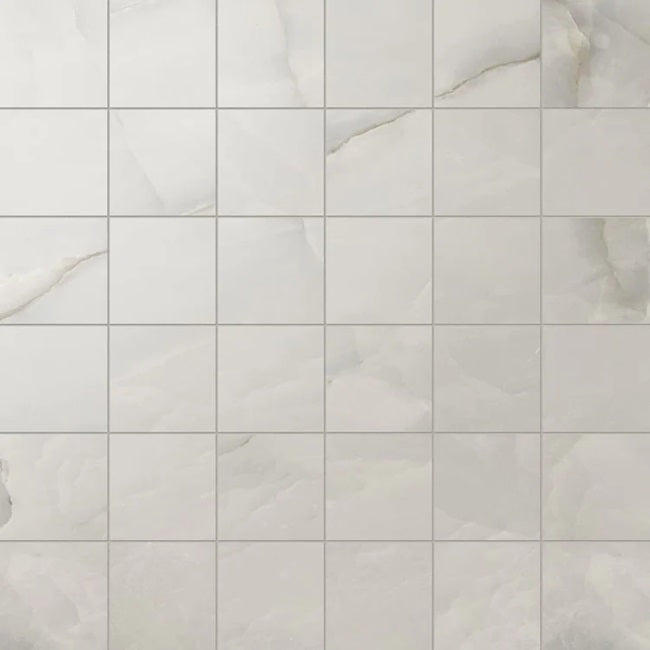 Onyx Dark Grey Porcelain Mosaic - 2" x 2"