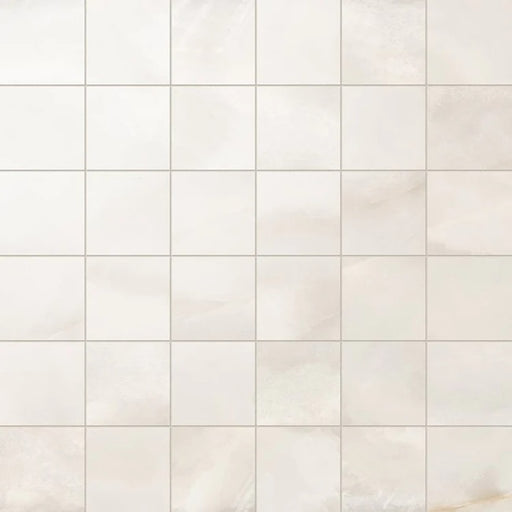 Onyx Ivory Porcelain Mosaic - 2" x 2"