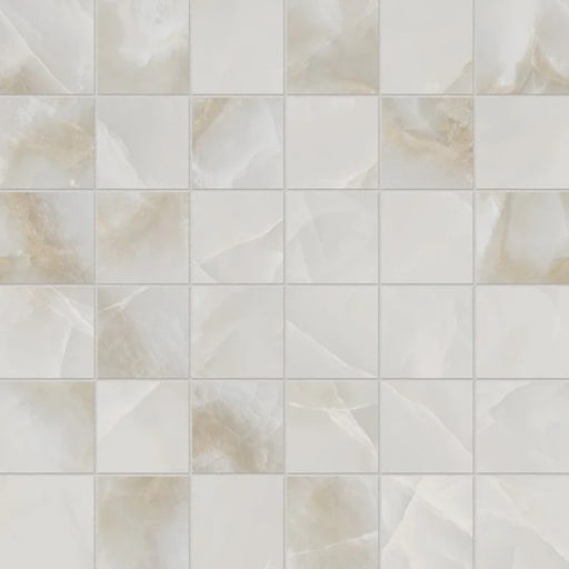 Onyx Light Grey Porcelain Mosaic - 2" x 2"