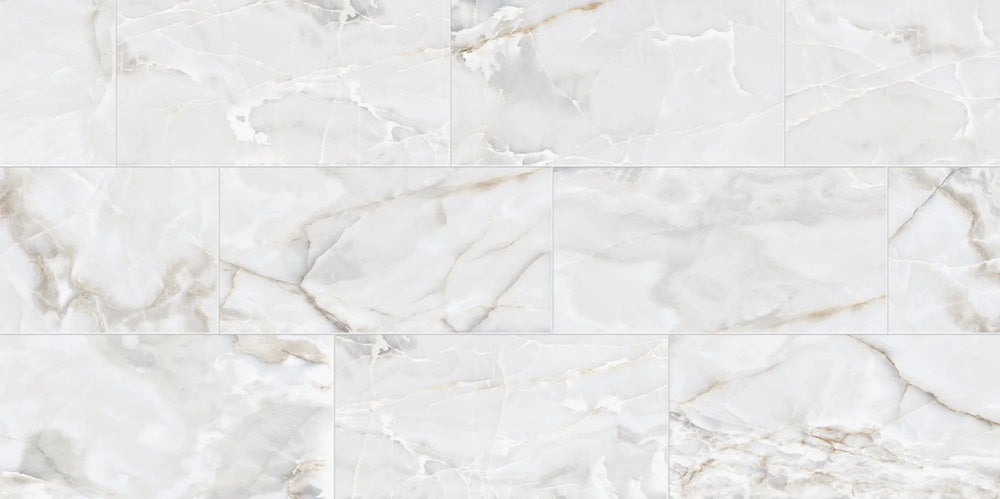 Onyx White Porcelain Tile - Polished