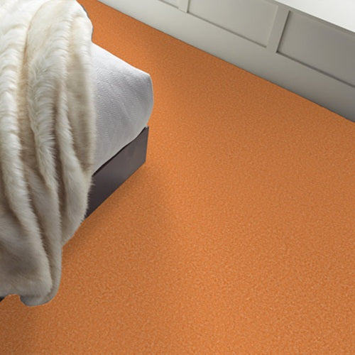 The Bright Side Orange You Glad Polyester Carpet - Textured