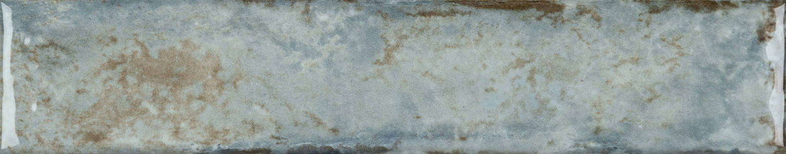 Full Tile Sample - Organic Clay Mercury Ceramic Tile - 2" x 10" Glossy