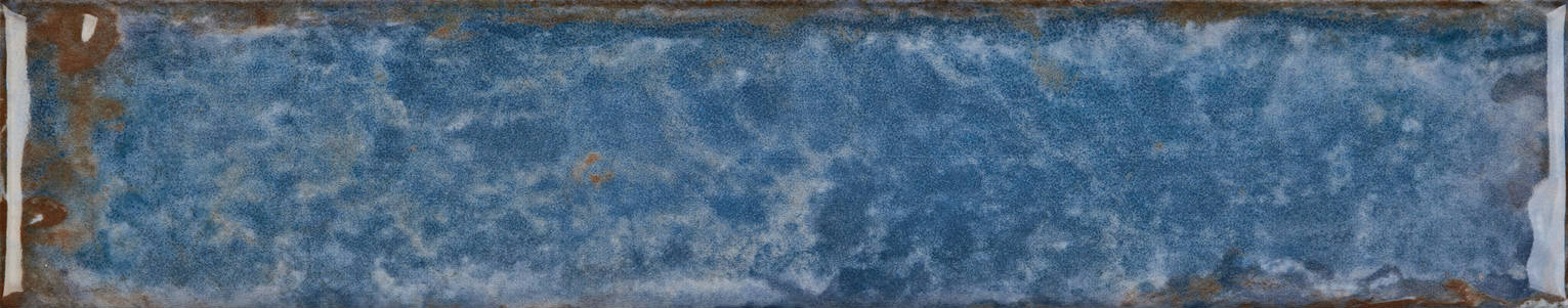 Full Tile Sample - Organic Clay Oceanic Ceramic Tile - 2" x 10" Glossy