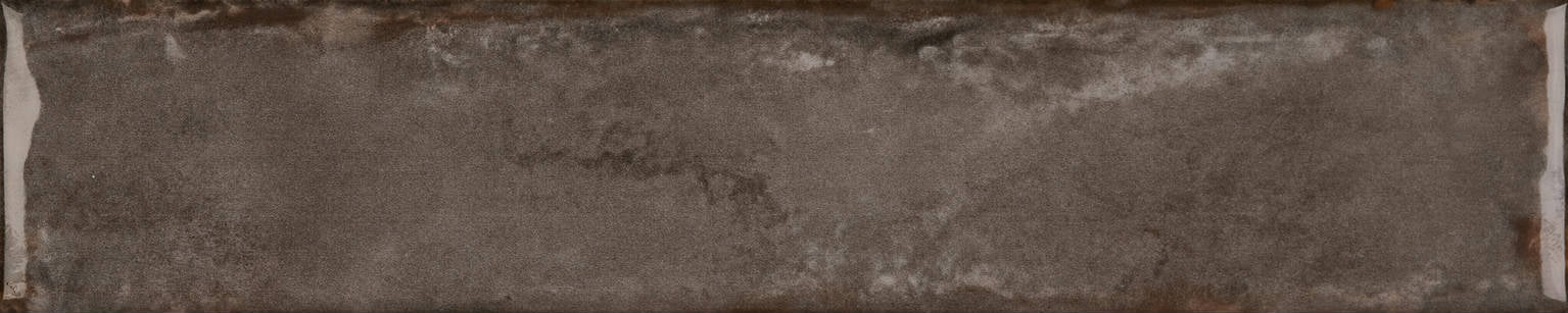 Full Tile Sample - Organic Clay Taupe Ceramic Tile - 2" x 10" Glossy