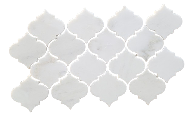 Oriental White Marble Mosaic Honed 1