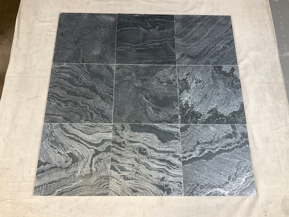 Silver Shine Slate Tile Polished 3