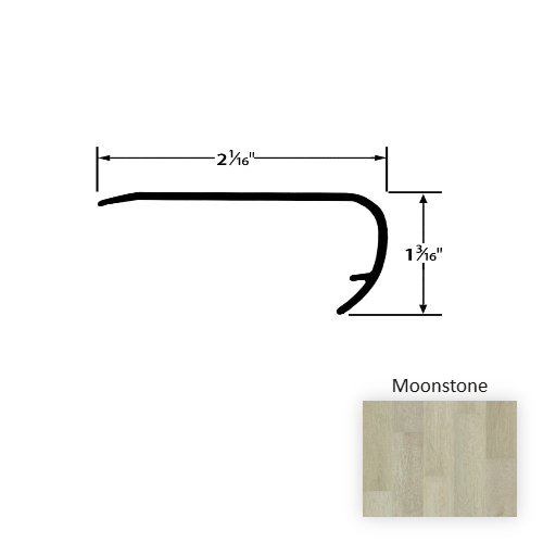 Preference Vinyl Moonstone Overlap Stair Nose Embossed 1