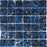 Full Sheet Sample - Aquatica Flower Oxford Glass Mosaic - 2" x 2" x 8 MM Glossy