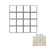 Full Sheet Sample - Oyster Cape Grey Porcelain Mosaic - 3" x 3" x 9.5 MM Matte