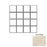 Full Sheet Sample - Oyster Shell Beige Porcelain Mosaic - 3" x 3" x 9.5 MM Matte