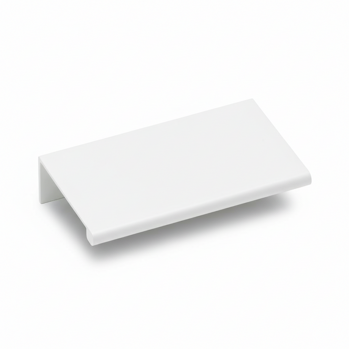 Silverline P1001 Aluminum Alloy White Cabinet Pull Matte White 1