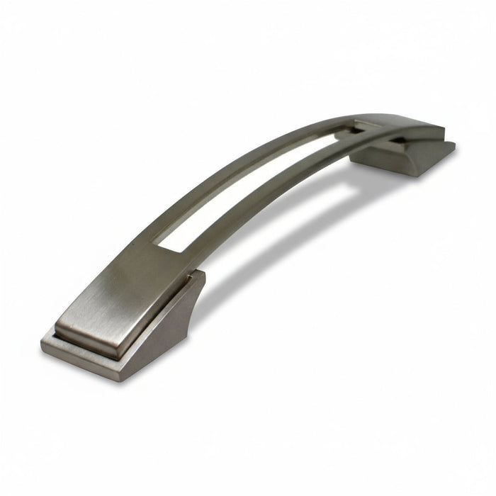 Silverline P2031 Zinc Alloy Silver Cabinet Pull Brushed Satin Nickel 1