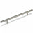 Silverline P6003 Steel Silver Cabinet Pull Brushed Satin Nickel 1