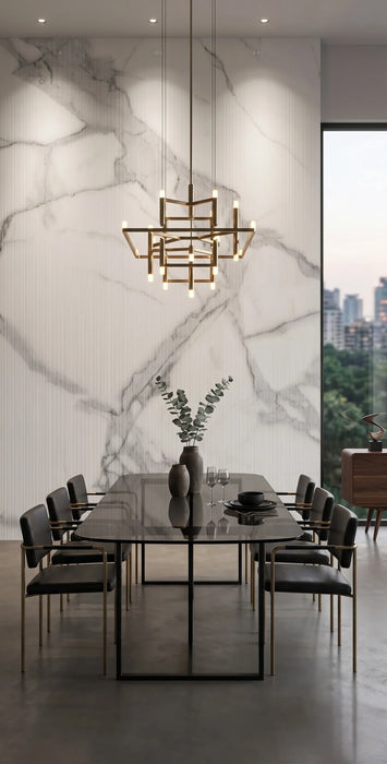 Calacatta Venice Porcelain White Tile Polished 4