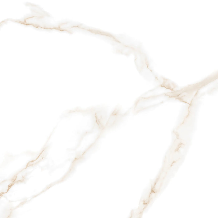 Calacatta Udi Porcelain White Tile Polished 3