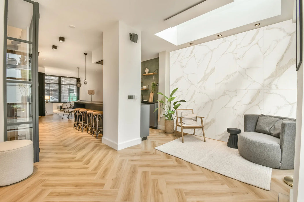 Calacatta Udi Porcelain White Tile Matte 5