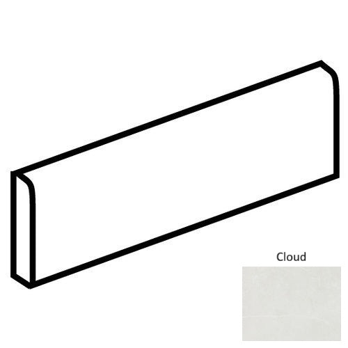 Core Fundamentals Platinum Porcelain Cloud PH60 Bullnose Matte 1