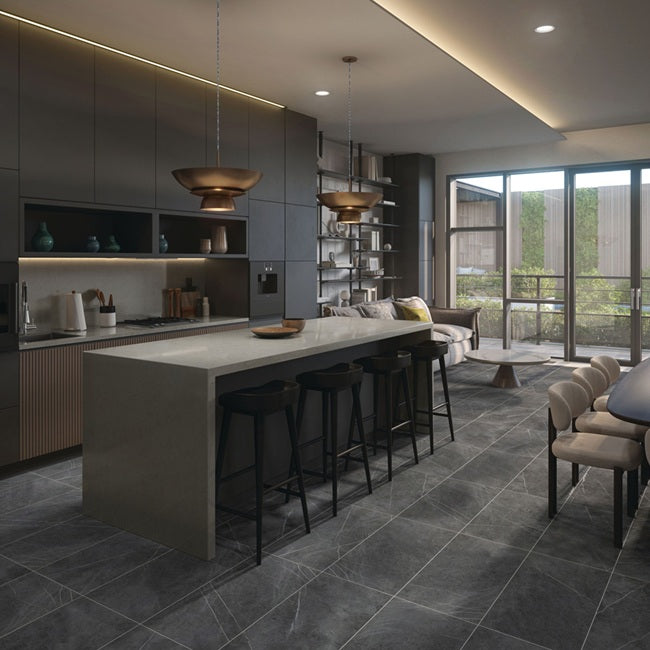 Core Fundamentals Platinum Porcelain Smoke PH63 Tile Matte 3