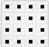 Pinwheel White & Black Porcelain Mosaic - 11.73" x 11.73"
