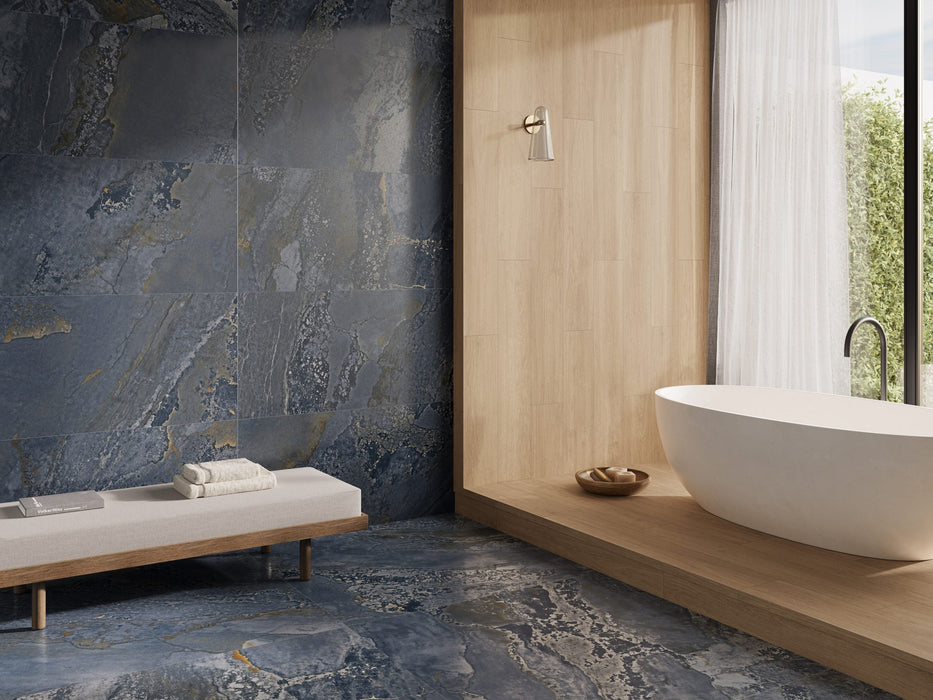 Planet Porcelain Blue Tile Polished 2