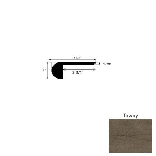 Paradigm Performer Tawny Urethane Ceramic Bead Vinyl Flush Stair Nose ...