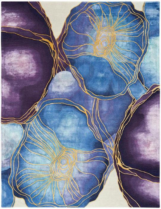 Prismatic Wool Blend Blue Gold 