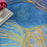 Prismatic Blue Gold  Wool Blend PRS32