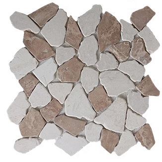 Stanza International Random Pebbles Paladiana Marble Mosaic — Stone ...