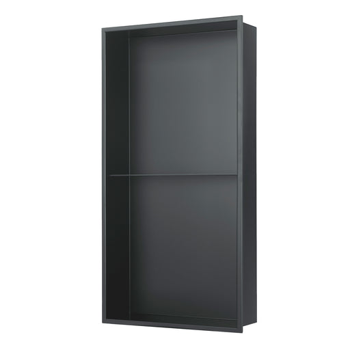 PULSE ShowerSpas Shower Niche Gun Metal Black 1