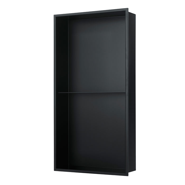 PULSE ShowerSpas Shower Niche Matte Black 1
