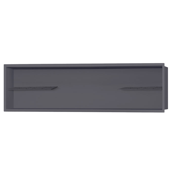 PULSE ShowerSpas Shower Niche Gun Metal Black 1