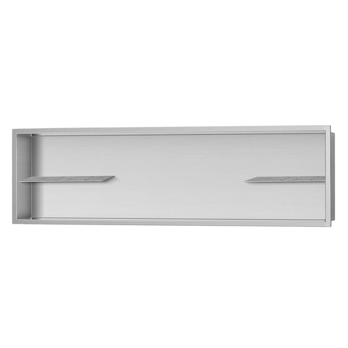 PULSE ShowerSpas Shower Niche Stainless Steel Brushed 1