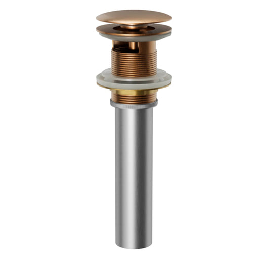 Brass Brushed Copper Pop-Up Vanity Bowl Drain Brushed Copper 1