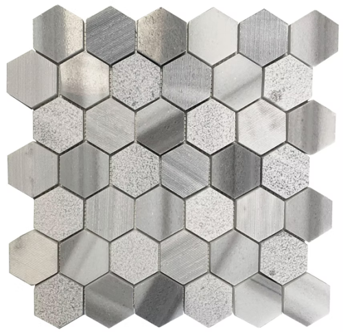 Marble Marmala White Mosaic Multi Finish 1