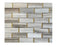 Palisandro with Brass Polished Marble Mosaic - Brick with Brass