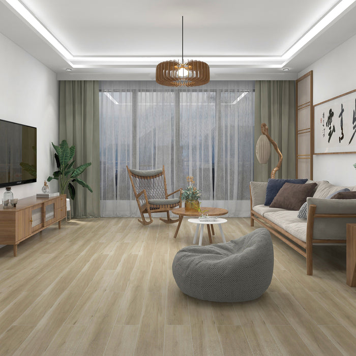 Panoramic Vinyl Sugar Maple Vinyl Plank Textured 2