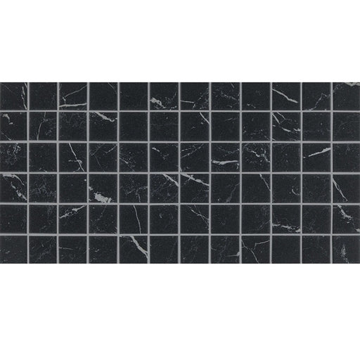 Panoramic Duet Anthracite Straight Joint Ceramic Mosaic - 2" x 2"