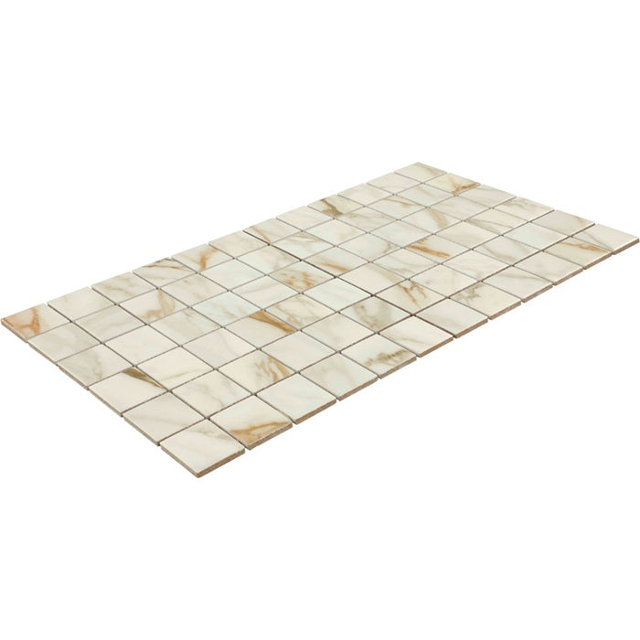 Panoramic Duet Porcelain Calacatta Topaz CM82 Tile Polished 3