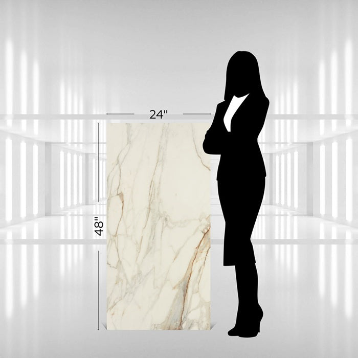 Panoramic Duet Porcelain Calacatta Topaz CM82 Tile Matte 5