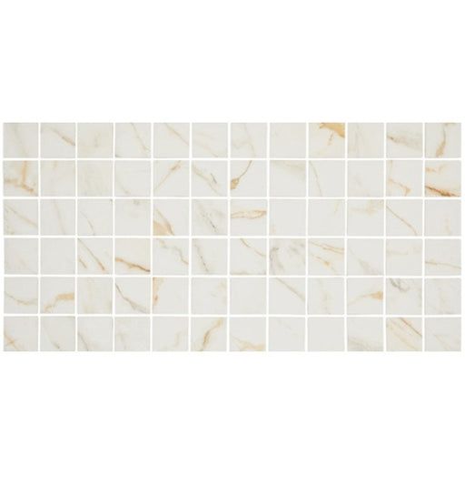 Panoramic Duet Diamond Mine Straight Joint Ceramic Mosaic - 2" x 2"