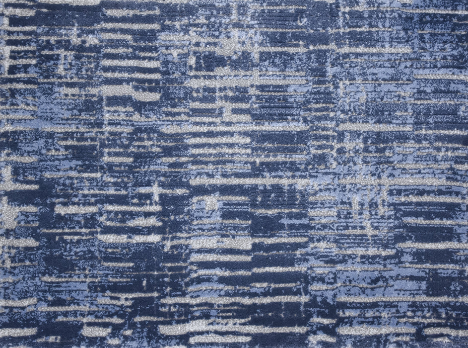 Panoramic Polypropylene & Polysilk Steel Blue 15416 Carpet Pattern 1